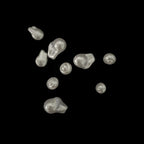 Imitation Baroque Pearl Acrylic Beads Irregular Shape ABS Plastic 100pcs