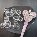 Clear Fillable Mickey Head Acrylic Beads 38mm 5sets 2