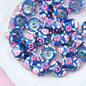 Hand Painted Animal Cream Cake Acrylic Beads 18-23mm Colorful 10pcs 9