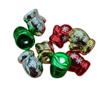 Metal Colored Christmas Gloves Acrylic Beads 18mm UV Plating 100pcs 5