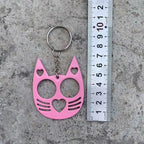 Cat Ear Self Defense Keychain Zinc Alloy 7cm 2pcs 3