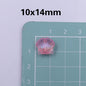 Transparent Shell Resin Beads 14mm Iridescent Multicolor 50pcs 8