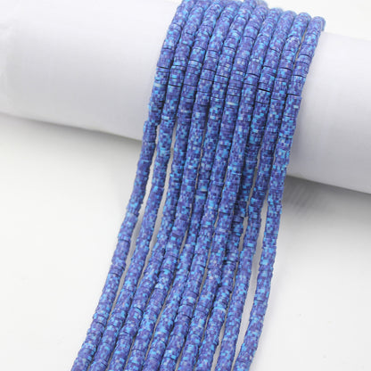 Flat Clay Beads 6mm Colorful Matte Polymer Spacer 10 Strands 6