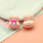 Hand Painted Bear Rabbit Star Acrylic Beads 17-20mm Single Piece 9