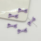 Eight Character Shaped Bow Tie Metal Beads 10*22mm Baking Painted 10pcs 15