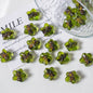 Lampwork Glass Beads Star 16mm Clear Stardust 5pcs 8