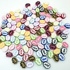 Frame Metal Beads 9x12mm Baking Painted Enamel Alloy 10pcs 6