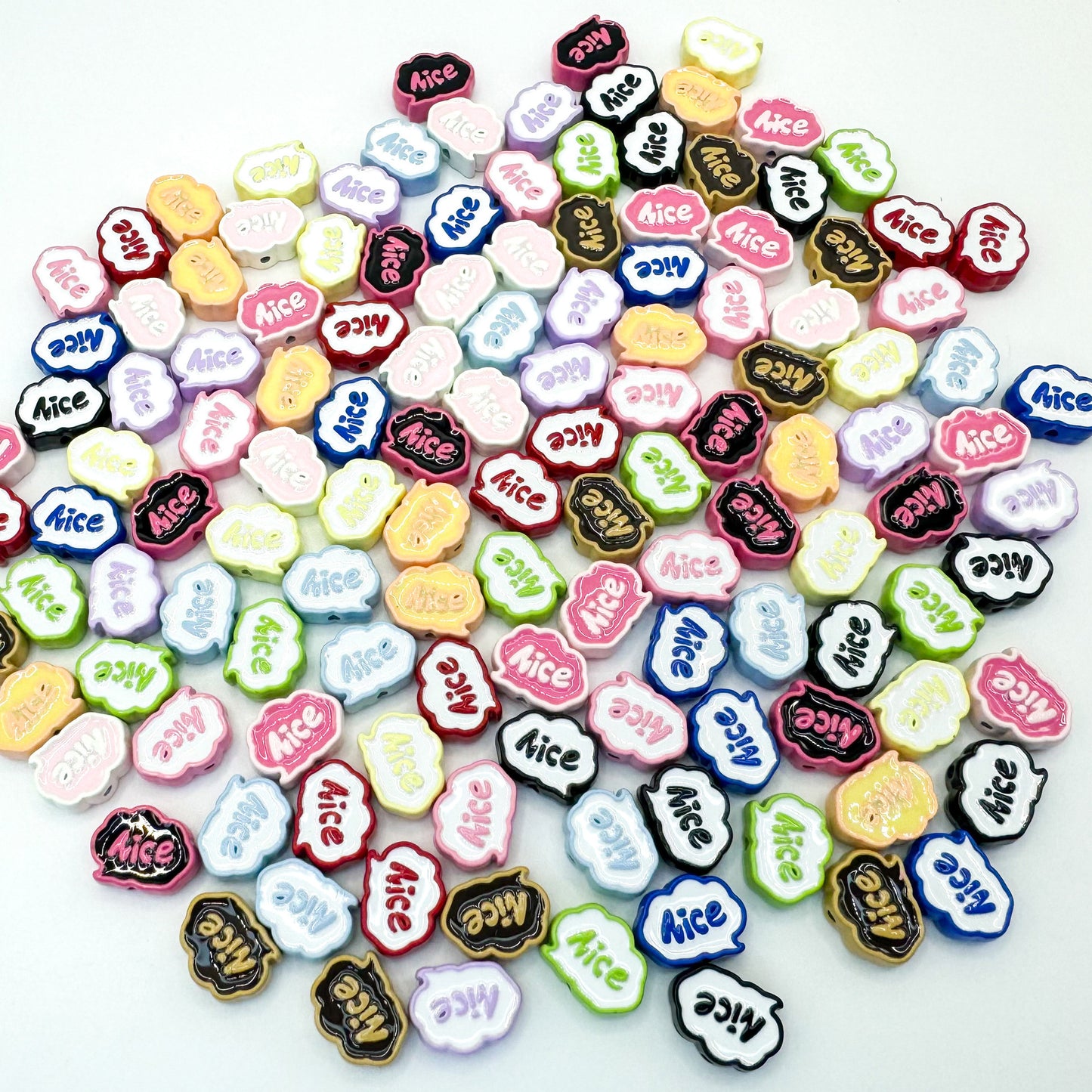 Frame Metal Beads 9x12mm Baking Painted Enamel Alloy 10pcs 6