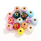 Fabric Glitter Sequin Spacer Beads 16mm 50pcs 5