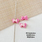 Bow Metal Beads 17mm Baking Painted Checkered Pattern 10pcs 20