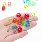 Clear Pony Beads 9mm Large Hole Translucent Plastic 300pcs 2