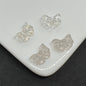 Transparent Bow Glass Beads 14mm Clear Mix 100pcs 12