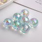 Plated Round Acrylic Beads 16mm High Transparency UV Finish 100pcs 4