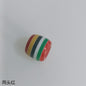 Striped Resin Beads 12mm Large Hole Multicolor Chunky 100pcs 12