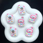 Hand Painted Phone Acrylic Beads 25x35mm Pingu Shin-Chan Design 4pcs 3