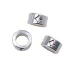 Alloy Star Spacer Beads 9mm Large Hole 100pcs 4