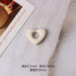 Heart Metal Beads 15mm Morandi Color Hollow Alloy 10pcs 11