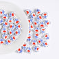 Fresh Floral Heart Ceramic Beads 15mm Hand Painted 5pcs 3