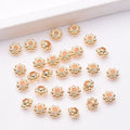 Alloy Sun Shaped Spacer Beads 4mm 5mm Tibetan Style 100pcs 2