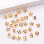 Alloy Sun Shaped Spacer Beads 4mm 5mm Tibetan Style 100pcs 2