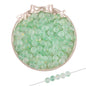 Gradient Frosted Round Glass Beads 8mm Matte Finish Gold Flecks 50pcs 12