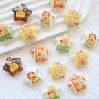 Butterbar Printed Star Acrylic Beads 25mm Glossy Pastel 20pcs 2