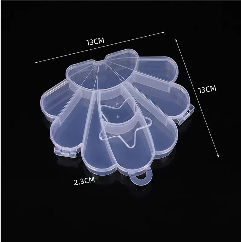 Multi Shaped Plastic Organizer Box PP Clear 1pc 12