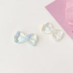 High Transparency Bow Acrylic Beads 16mm 29mm Pastel Rainbow 100pcs 3