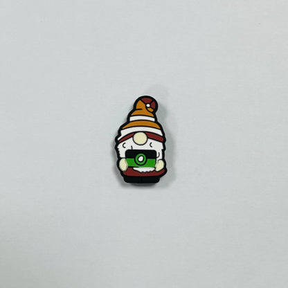 Silicone Focal Beads Cartoon Dwarf Holding Various Items 20pcs 19