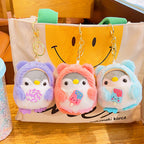 Plush Penguin Keychain Pastel Colors Lollipop and Earmuffs Soft Toy 2