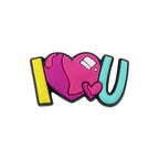 Silicone Focal Beads Valentine ILOVEYOU Letter Design 20pcs