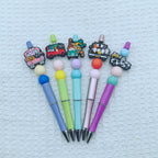 Silicone Focal Beads Halloween Car Series 20pcs 5