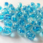 Handmade Painted Glass Beads 8/10/12mm Luminous Silvery Speckles 10pcs 2