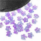 Czech Glass Beads Cherry Blossom 10mm Iridescent Pastel 50pcs 5