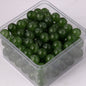 Crackle Round Glass Beads 10mm Dual Color Gradient Mix 50pcs 23