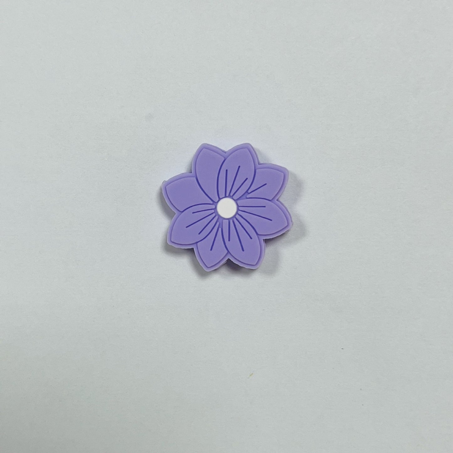 Silicone Focal Beads Flower Macaron Color Etched Petal Design 20pcs 10