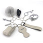 Self Defense Alarm Pompom Keychain Outdoor Safety 10 Pack 6