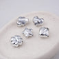Metallic Wrinkle Heart Star Cube Clover Acrylic Beads Colorful 20pcs 5