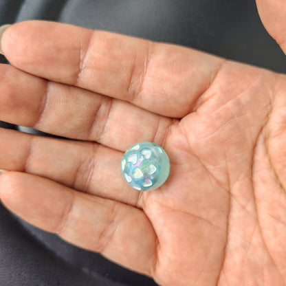 Glow In The Dark Heart Acrylic Beads 16mm Enamel Plating 100pcs 4