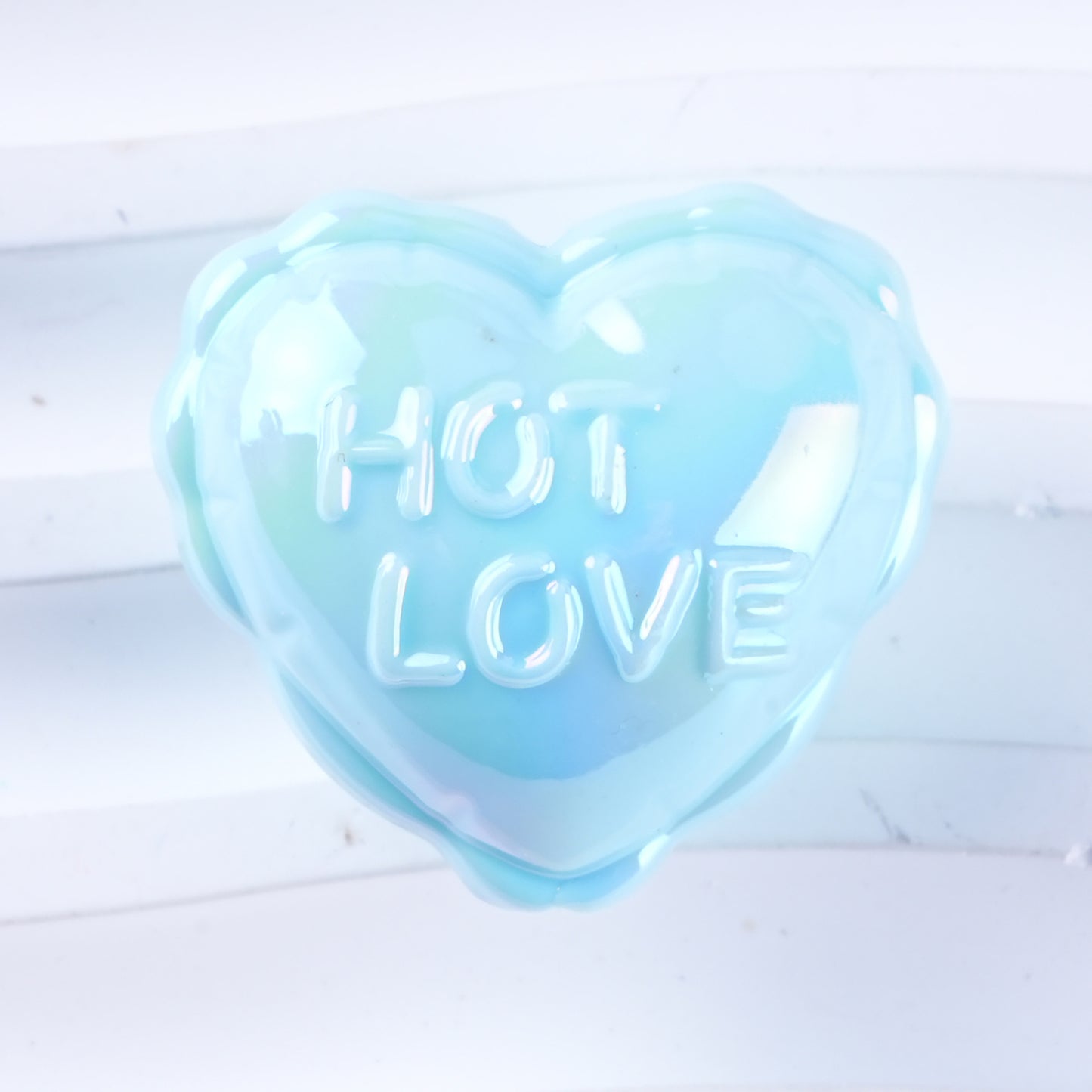 UV Plating Balloon Shaped Heart Star Acrylic Beads 25mm Glossy Pastel 50pcs 10
