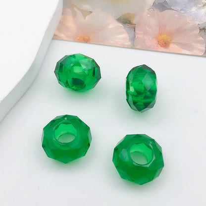 Mixed Design Resin Spacer Beads Green Tone Bulk 40pcs 14