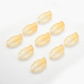 Czech Glass Beads Feather Leaf 17x28mm Gradual Color Change 20pcs 6