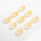 Czech Glass Beads Feather Leaf 17x28mm Gradual Color Change 20pcs 6