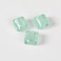 Vintage Transparent Lampwork Square Glass Beads 12mm 20pcs 17
