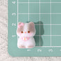 Glossy 3D Kitten Resin Beads 24-27mm Adorable Pastel 10pcs 7