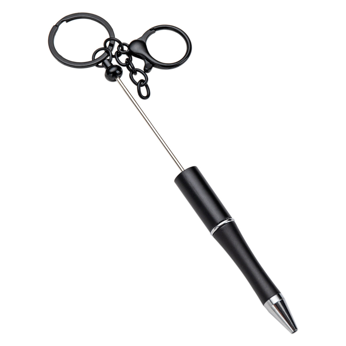 Beadable Keychain Pen Slim Metal Plastic Vibrant Colors 5