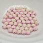 Six Petal Flower Metal Beads 7mm Dual Color Zinc Alloy 20pcs 13