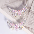 Butterfly Rhinestone Beads Alloy Sparkling Wings 2pcs 6
