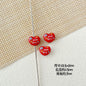 Double Sided Heart and Perfume Bottle Metal Beads 13/16mm Painted Alloy 10pcs 10