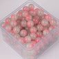 Crackle Round Glass Beads 10mm Dual Color Gradient Mix 50pcs 10